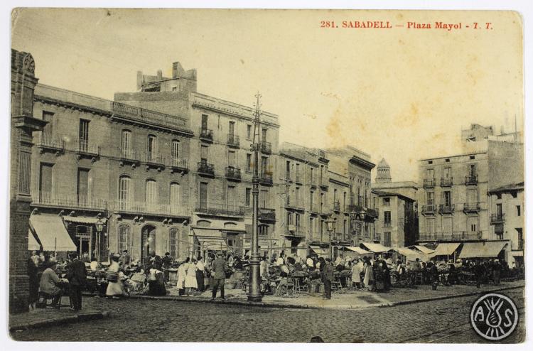 [281. Sabadell. Plaza Mayol. T.T.]