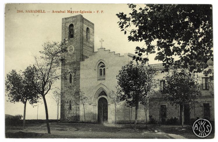 [284. Sabadell. Arrabal Mayor Iglesia. T.T.]