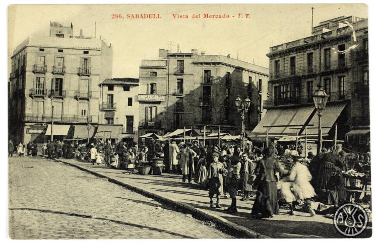 [286. Sabadell. Vista del mercado. T.T.]