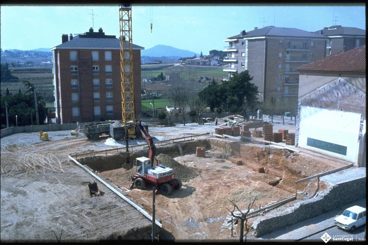 Construcció d'un edifici. 