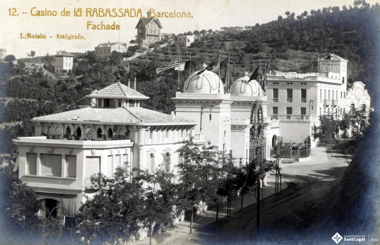 12- Casino de la Rabassada, Barcelona. Fachada. L. Roisin - fotógrafo. 