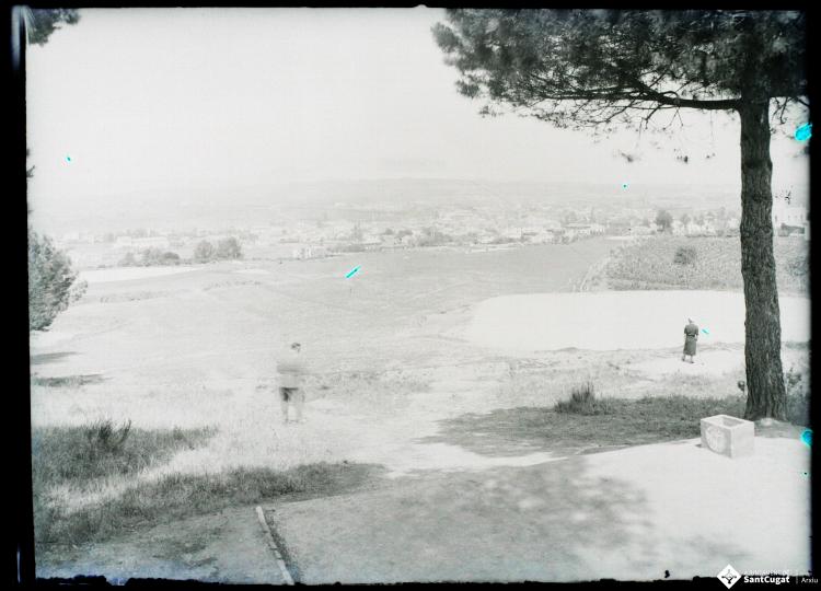 Vistes del camp de golf.