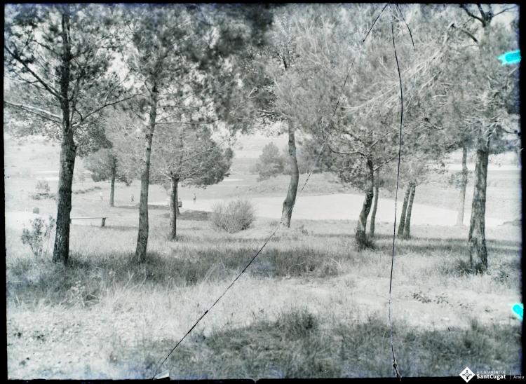 Vistes del camp de golf.