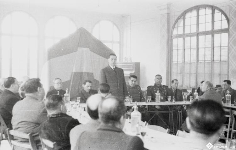 Acte politicoinstitucional al Casino Nacional, parlaments de l'alcalde Pau Muñoz Castanyer. 