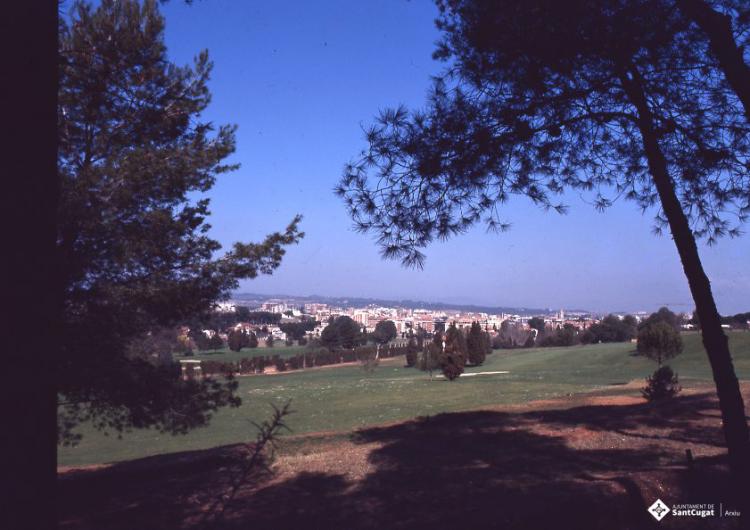 Vista panoràmica del golf de Sant Cugat del Vallès.