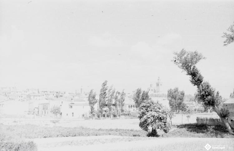 Vista panoràmica del centre de Sant Cugat del Vallès. 