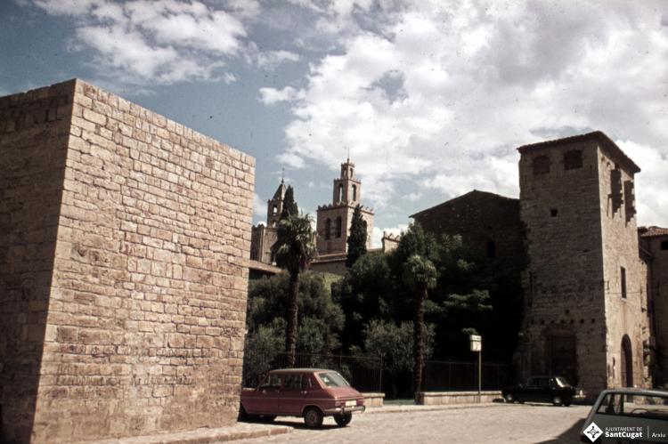 Vistes del monestir de Sant Cugat del Vallès.