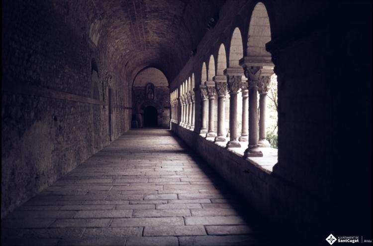 Vistes del monestir de Sant Cugat del Vallès.