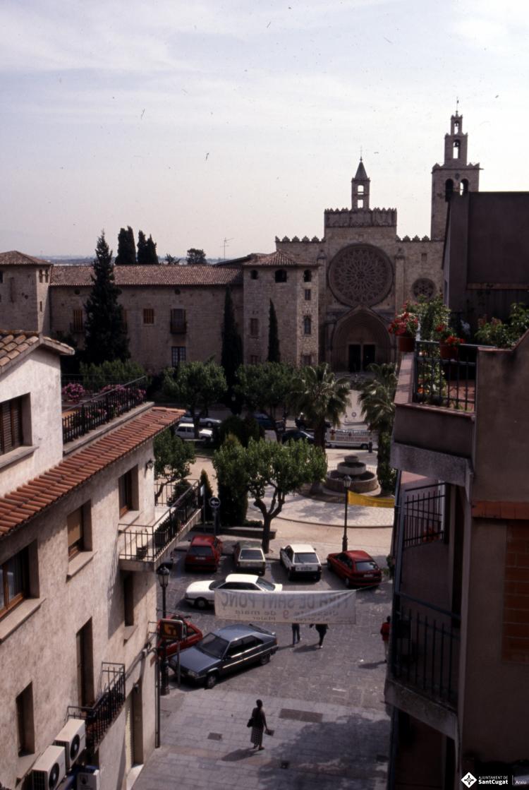 Vistes del monestir de Sant Cugat del Vallès.