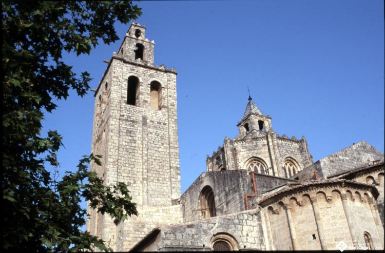 Vistes del monestir de Sant Cugat del Vallès.