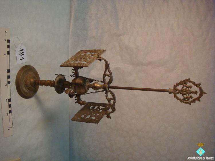 0181-Llumanera de bronze