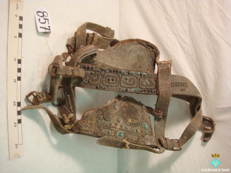 0857-Cabeçó amb brida datat 1902