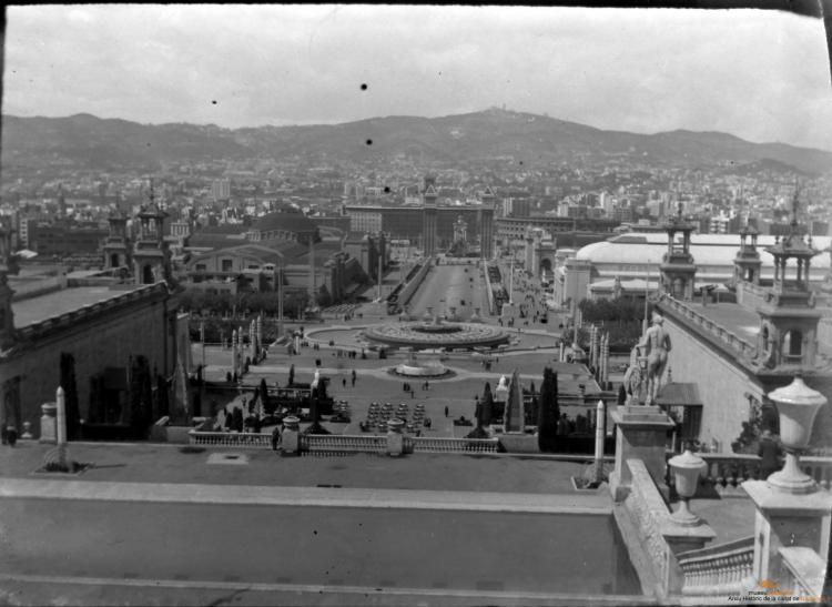 Barcelona. Vista des del Palau Nacional de Montjuïc