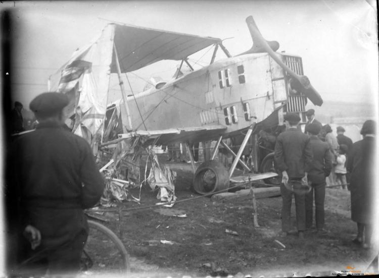 Avió accidentat a la platja