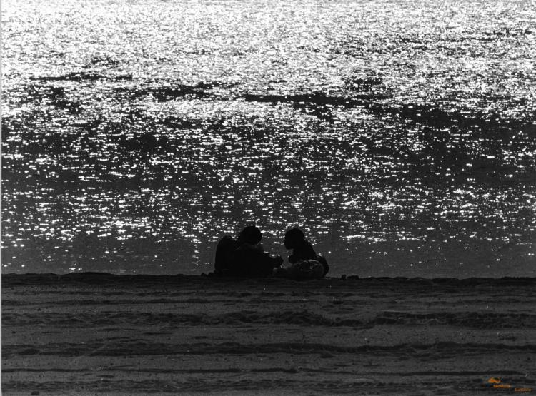 Parella a la platja