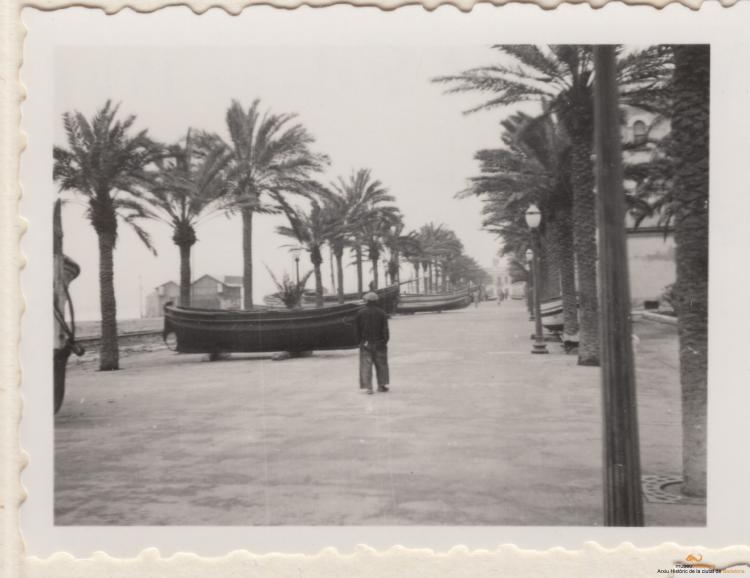 Temporal. La Rambla inundada