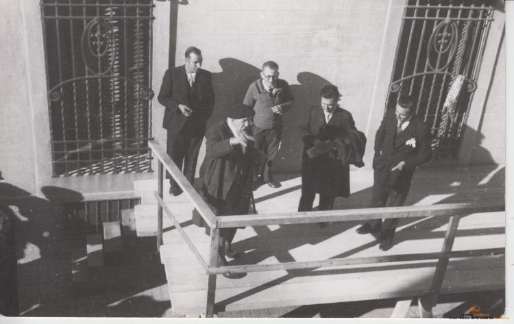 Inauguració de la placa que donà el nom de Barrau al carrer Museu