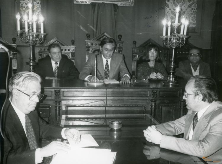 Acte dhomenatge, nomenament de fill predilecte i entrega de la medalla d'or de la ciutat a Joaquim Font i Cussó 