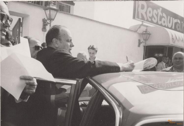 Visita president d'AP, Manuel Fraga Iribarne