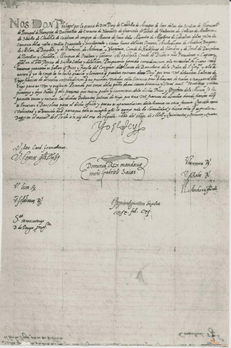 Sant Jeroni de la Murtra. Document