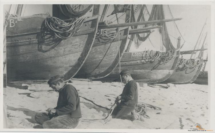 Platja. Barques. Pesca