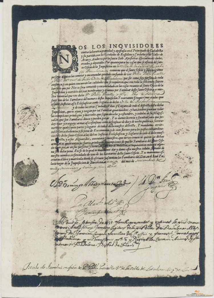 Can Pujol. Document