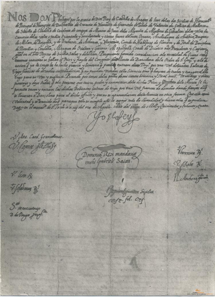 Sant Jeroni de la Murtra. Document