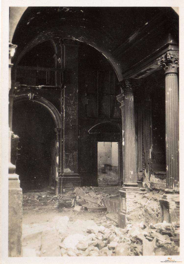 Crònica gràfica; Incendis edificis religiosos: Església de Santa Maria