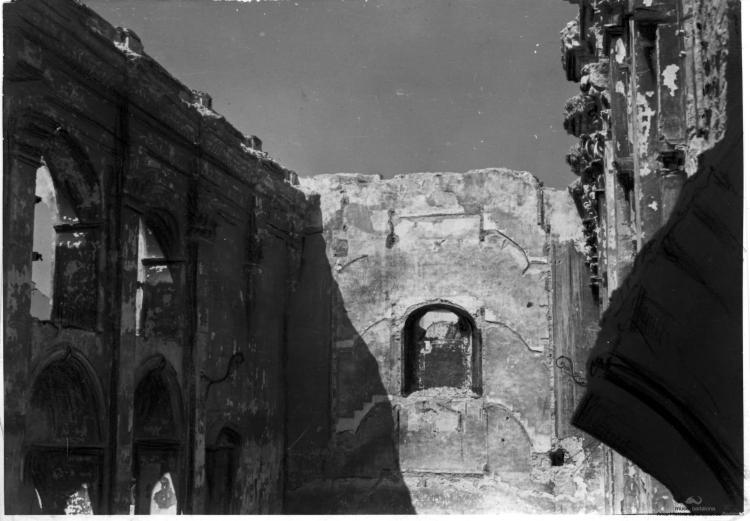 Crònica gràfica; Incendis edificis religiosos: Església de Santa Maria