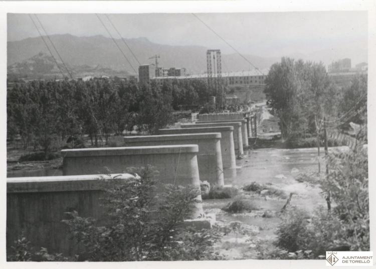 Construcció del pont de Conanglell