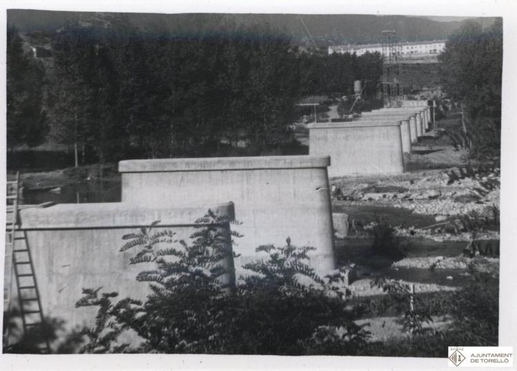Construcció del pont de Conanglell