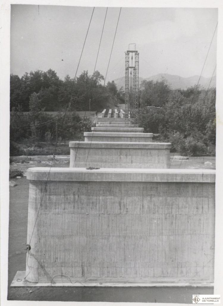 Construcció del pont de Conanglell