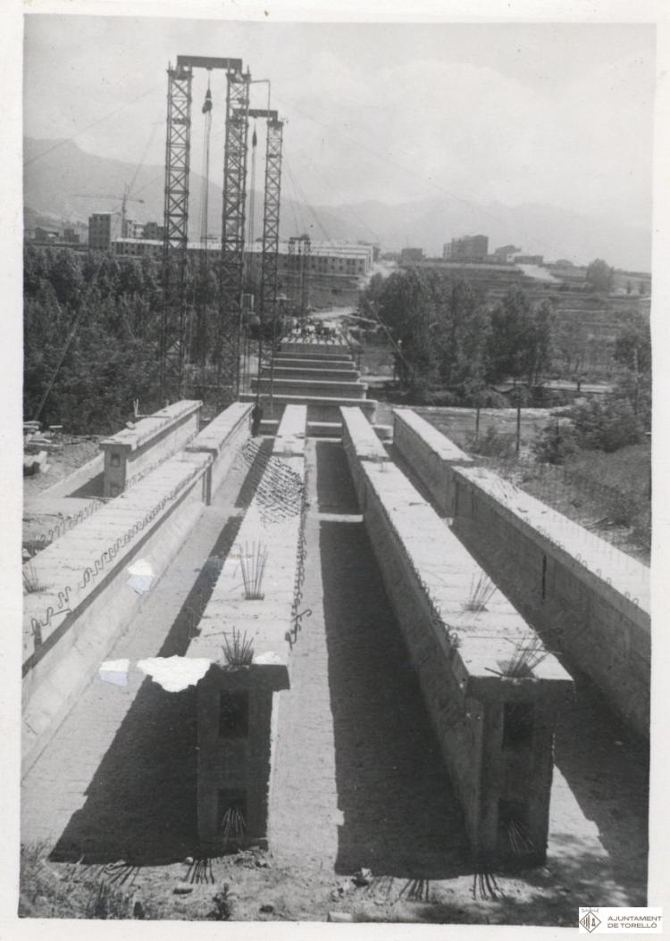 Construcció del pont de Conanglell