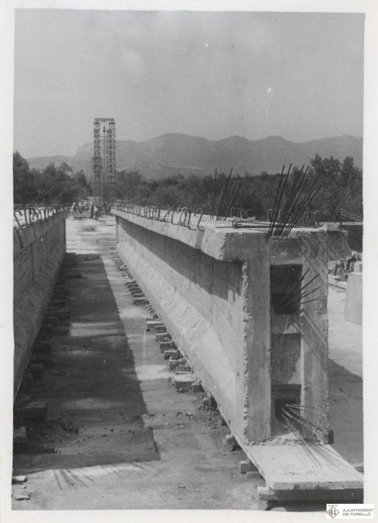 Construcció del pont de Conanglell