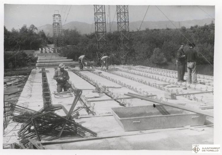 Construcció del pont de Conanglell