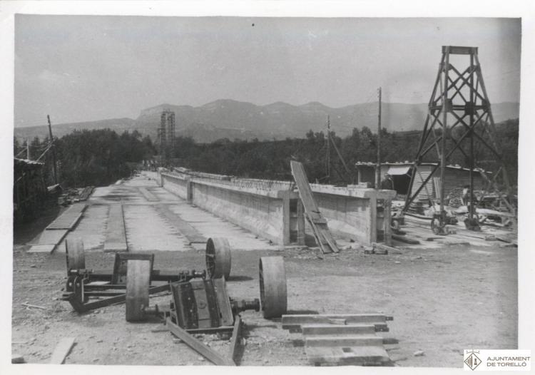 Construcció del pont de Conanglell