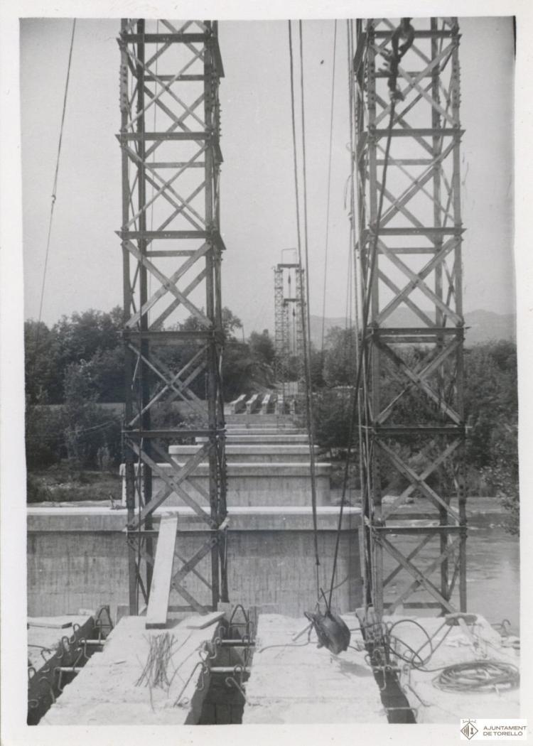 Construcció del pont de Conanglell