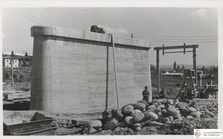 Construcció del pont de Conanglell