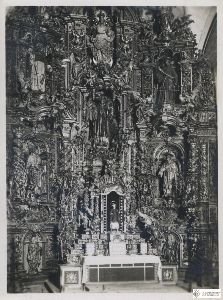Antic altar barroc de l'església de Sant Feliu