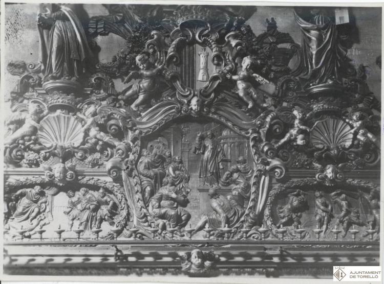 Antic altar barroc de l'església de Sant Feliu