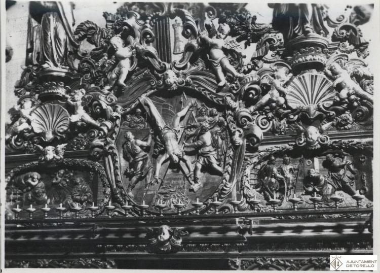 Antic altar barroc de l'església de Sant Feliu