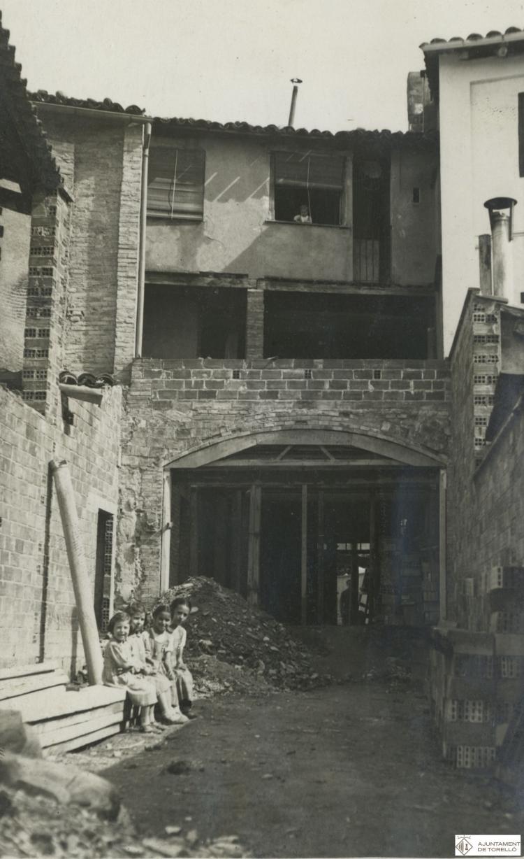 Obres d'obertura del passatge de la Sagrera 