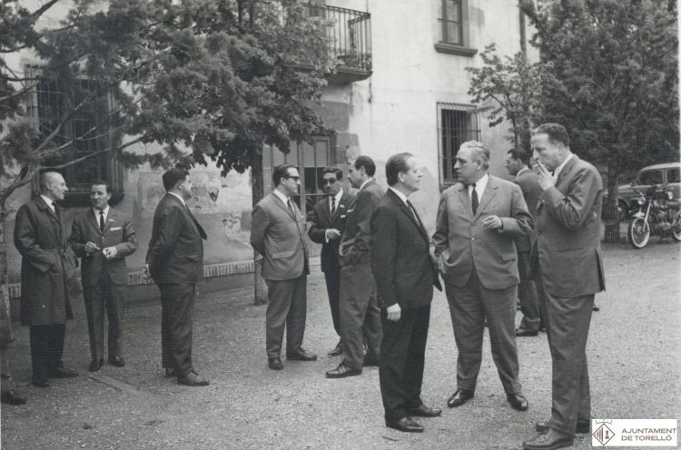 Acte de presentació del projecte per a la construcció de la zona esportiva. Visita al Santuari de Rocaprevera