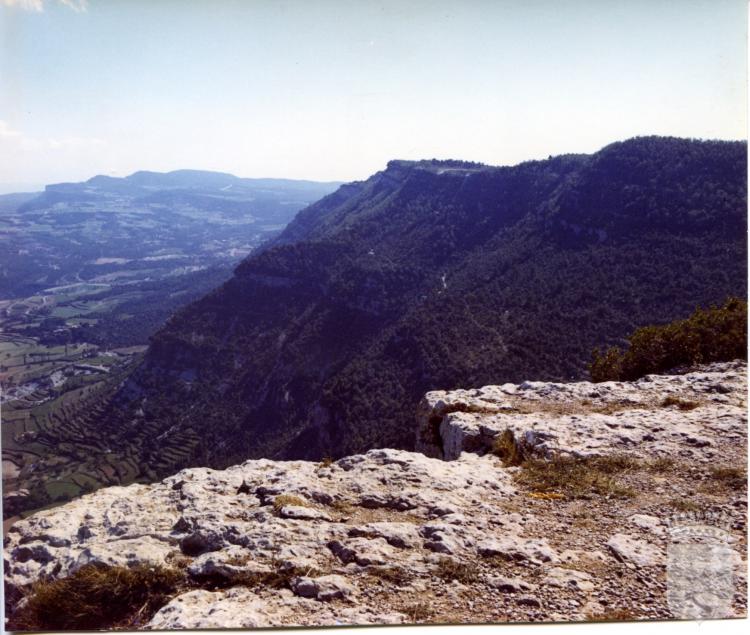 Vista general de Centelles, presa des del Puigsagordi (1/4)