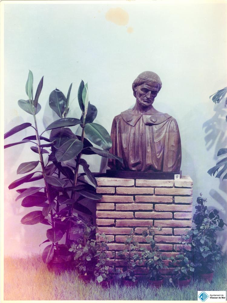 Exposició de plantes, homenatge a l'escultor Enric Monjo a la sala d'actes de Florimar durant la Festa Major, 23 a 26 de juny de 1958
