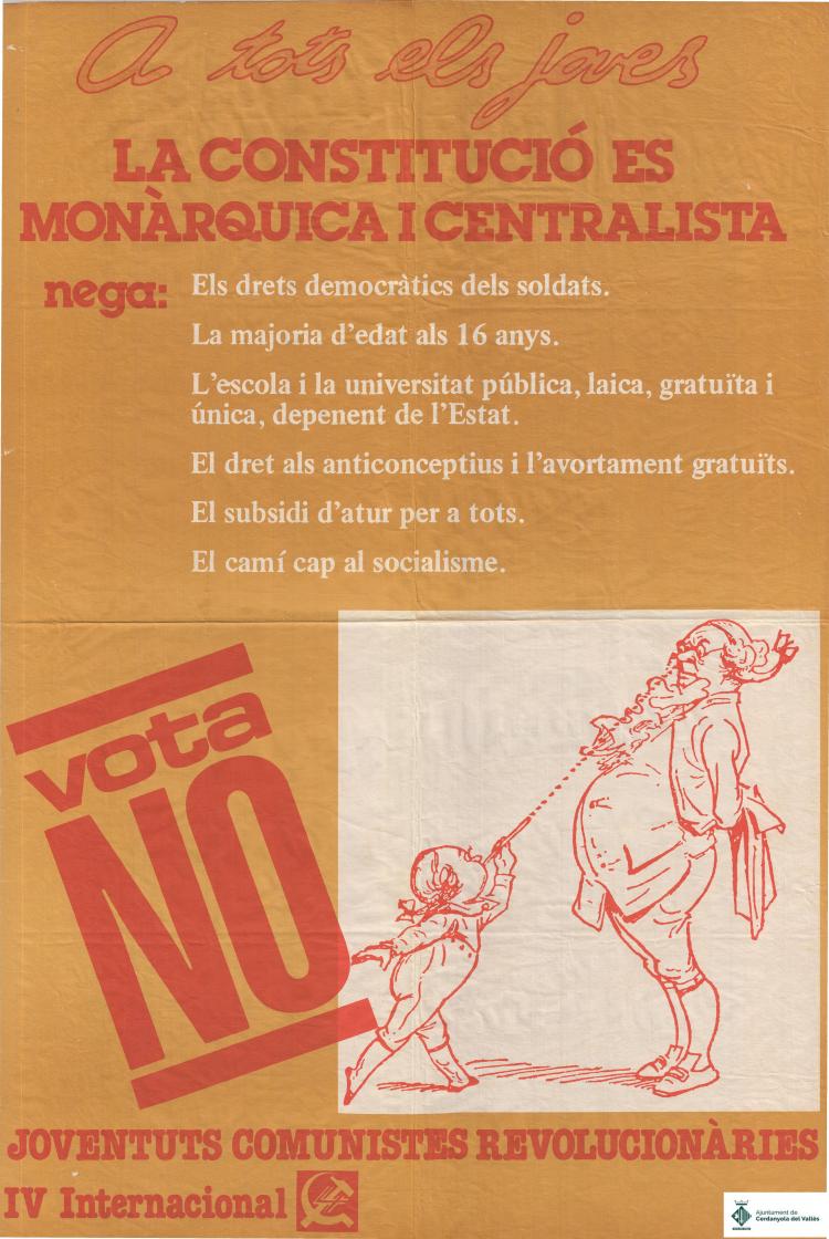 No a la Constitució monárquica i centralista