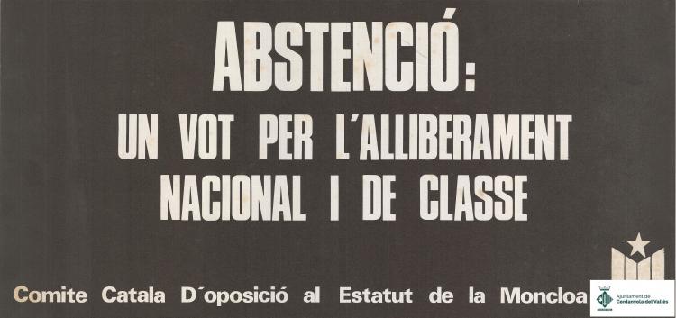 Abstenció, un vot per l'alliberament nacional i de classe
