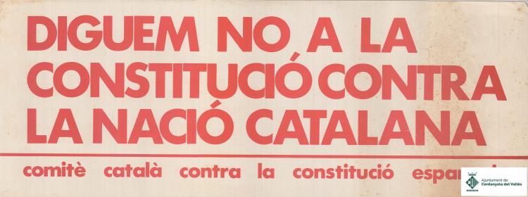 Diguem no a la Constitució contra la nació catalana
