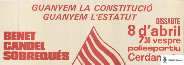 Guanyem la Constitució. Guanyem l'Estatut.