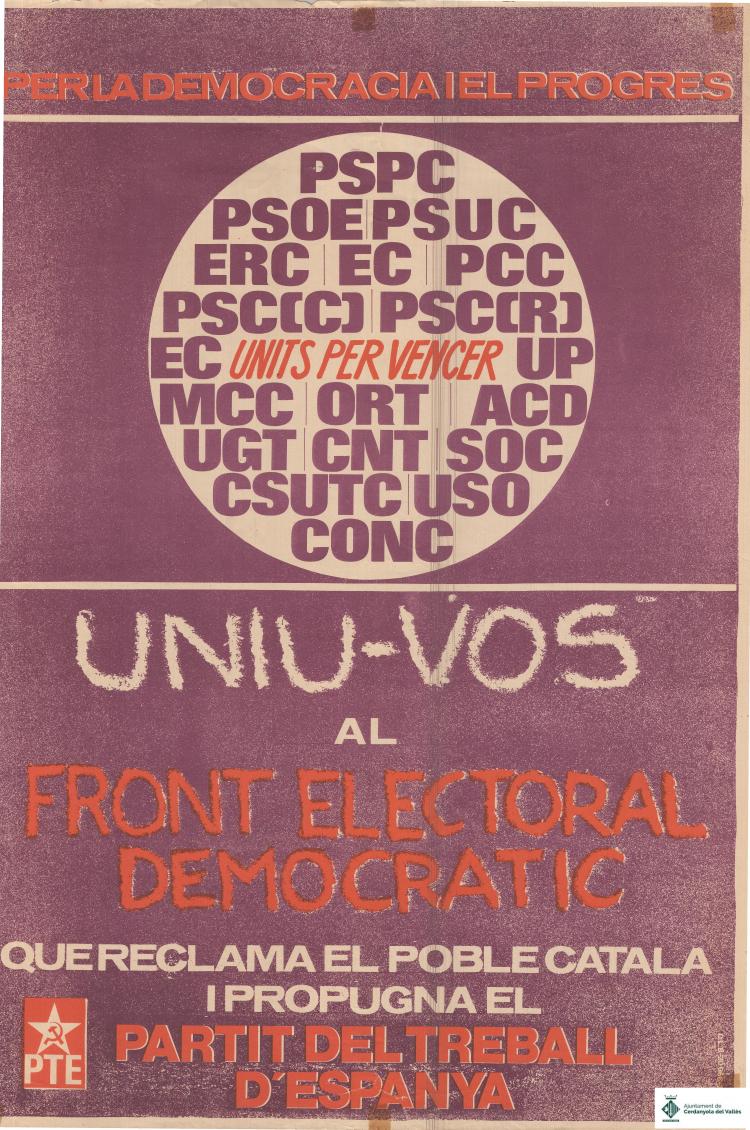 Uniu-vos al Front Electoral Democràtic